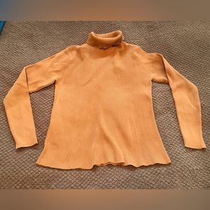 Vintage Moda International camel colored ribbed cotton sweater EVC